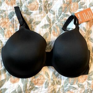 Warner's Cushioned Underwire Bra - Black